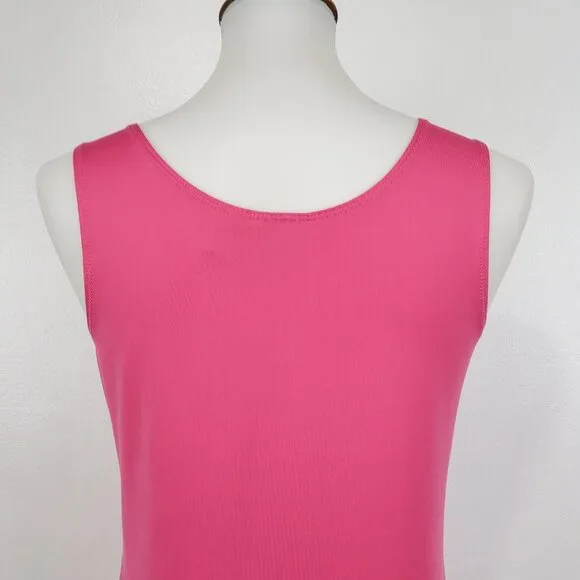 Chico's Pink Stretchy Tank Top Chico's Size 0, US S/4 - Picture 7 of 10